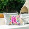Groovy Vintage Cowgirl Collage Outdoor Printed Pillow Design by Jess Stempel, 18 x 7 x 18